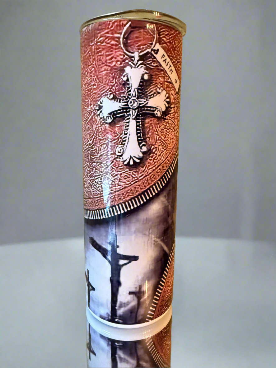 20oz Faith over Fear” Stainless Steel Tumbler.