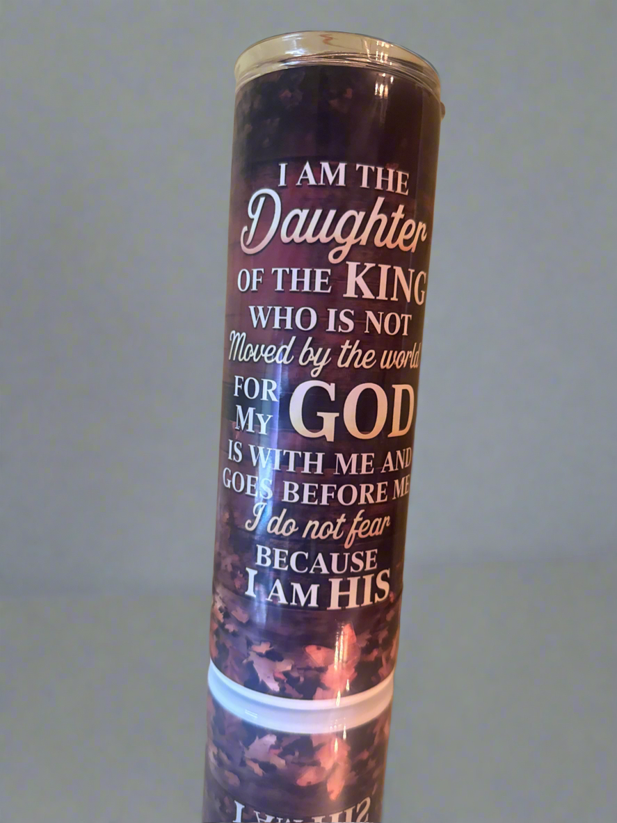 20oz Worrior woman Of God,Stainless Steel Tumbler.
