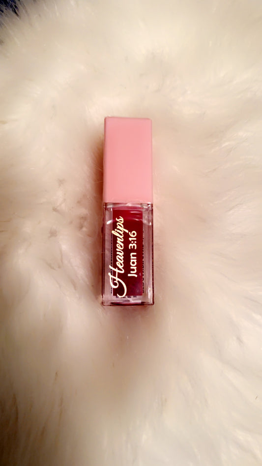 Red Candy Cane color lipgloss