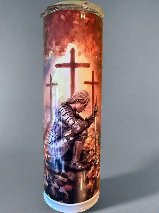 20oz Worrior woman Of God,Stainless Steel Tumbler.