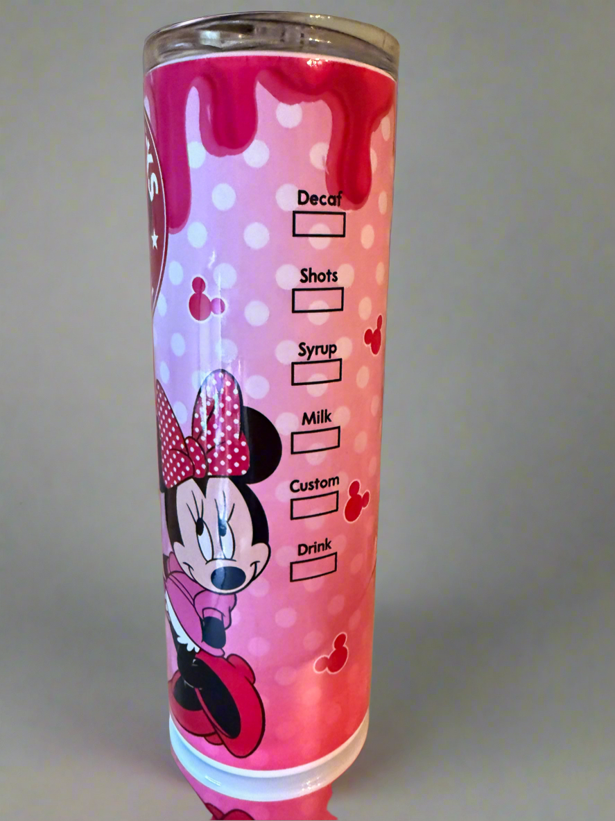 20oz Starbucks Minni Mouse Stainless SteelTumbler.