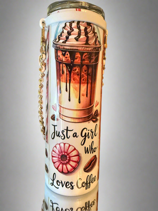 20oz Just a Girl…Stainless steel Tumbler