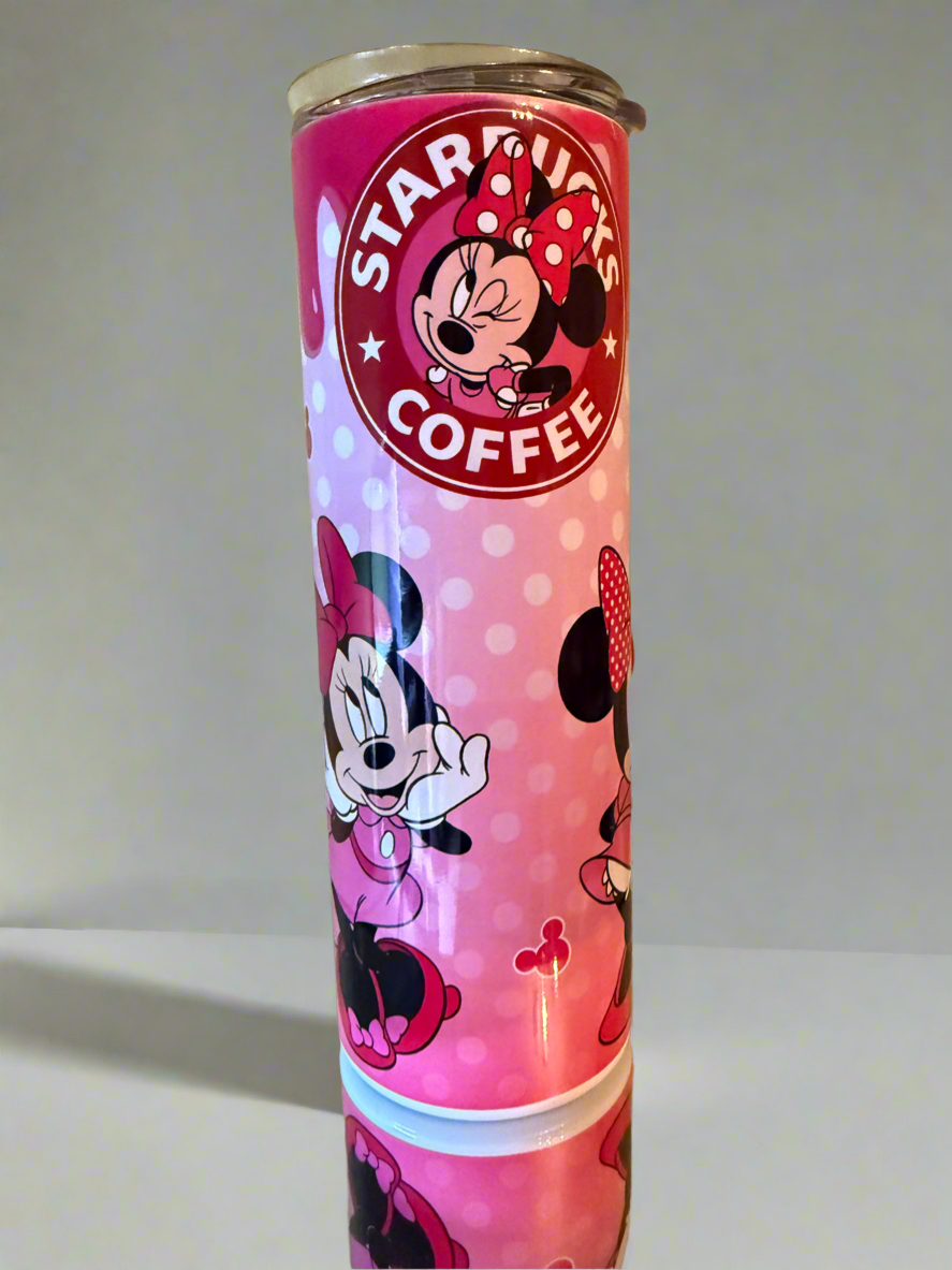 20oz Starbucks Minni Mouse Stainless SteelTumbler.