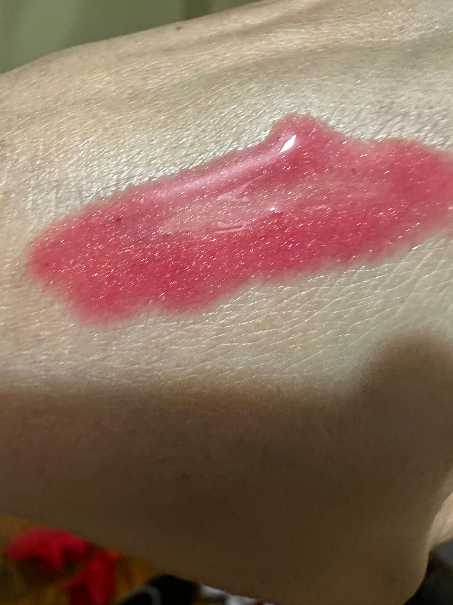 Red Candy Cane color lipgloss